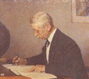 Jan Veth Painting of J.C. Kapteyn at his desk Germany oil painting artist